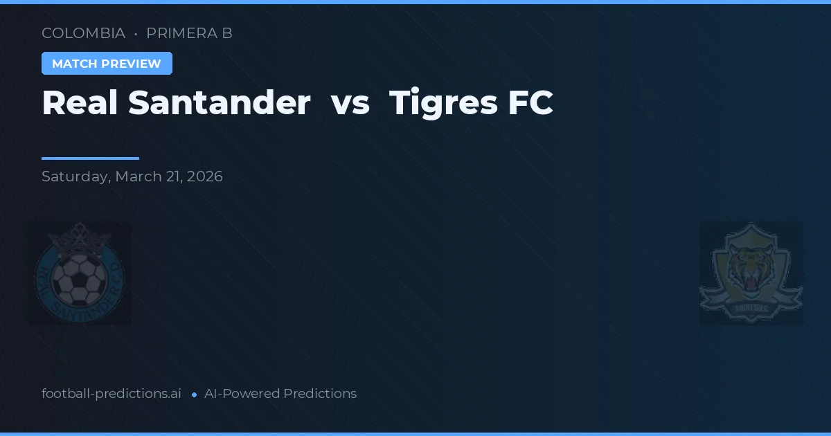 Real Santander vs Tigres FC — předpověď a náhled zápasu