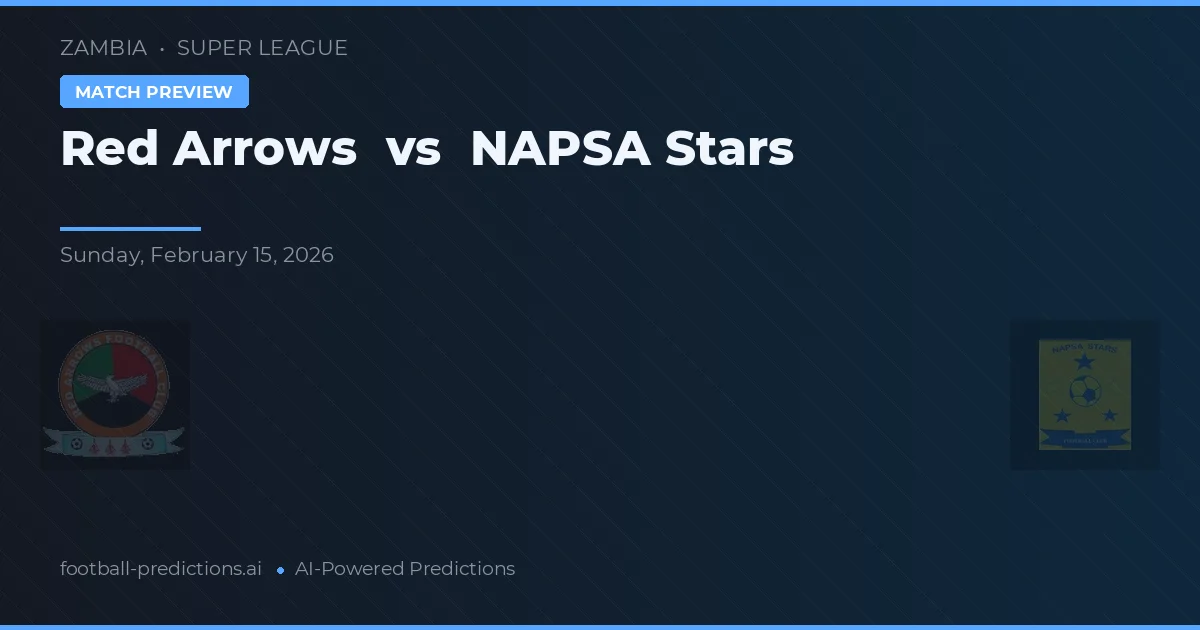 Red Arrows vs NAPSA Stars — předpověď a náhled zápasu