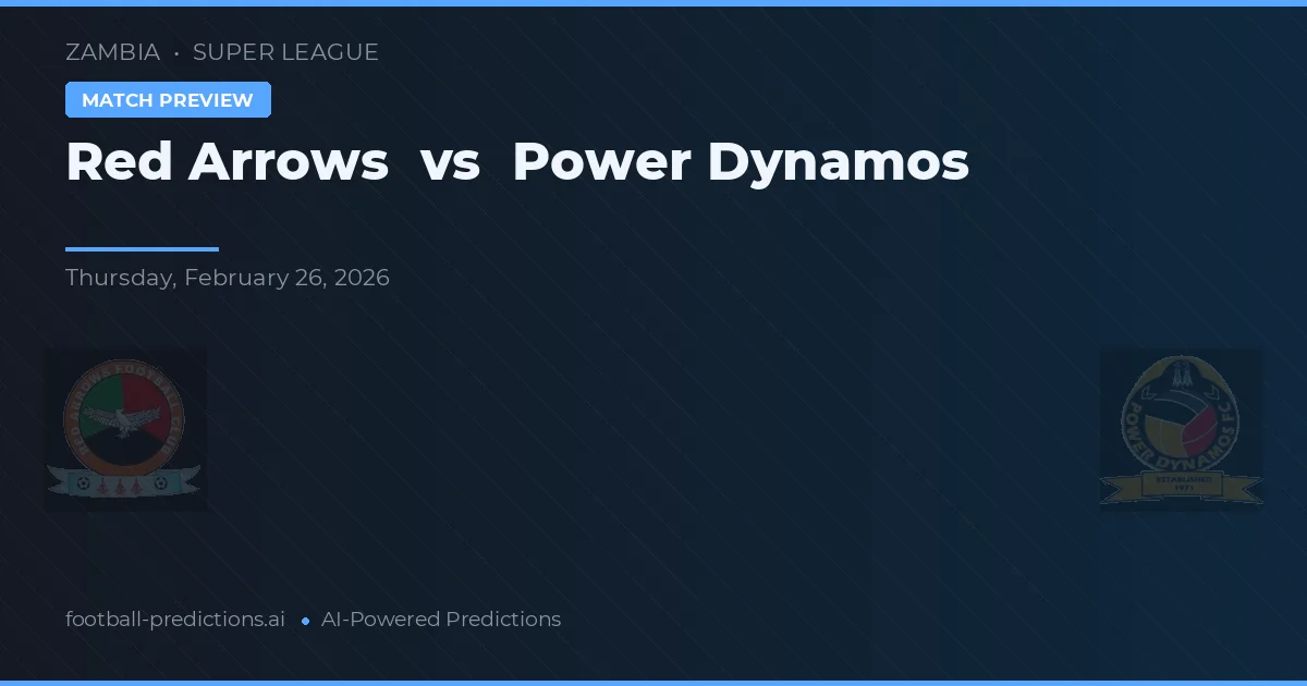 Red Arrows vs Power Dynamos — předpověď a náhled zápasu