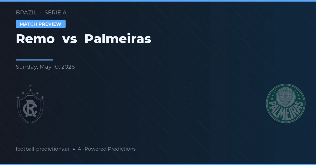 Remo vs Palmeiras — předpověď a náhled zápasu