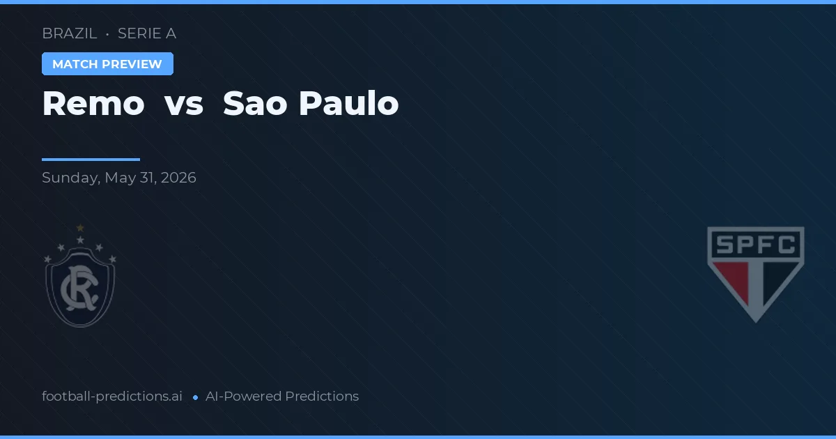 Remo vs São Paulo — předpověď a náhled zápasu