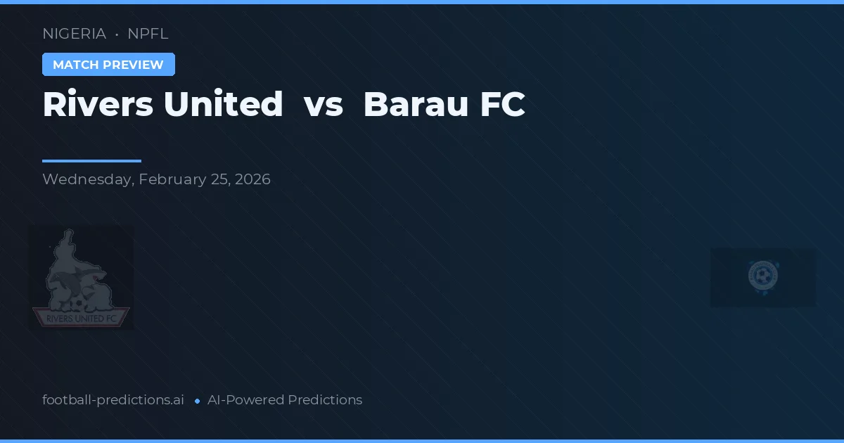 Rivers United vs Barau FC — předpověď a náhled zápasu