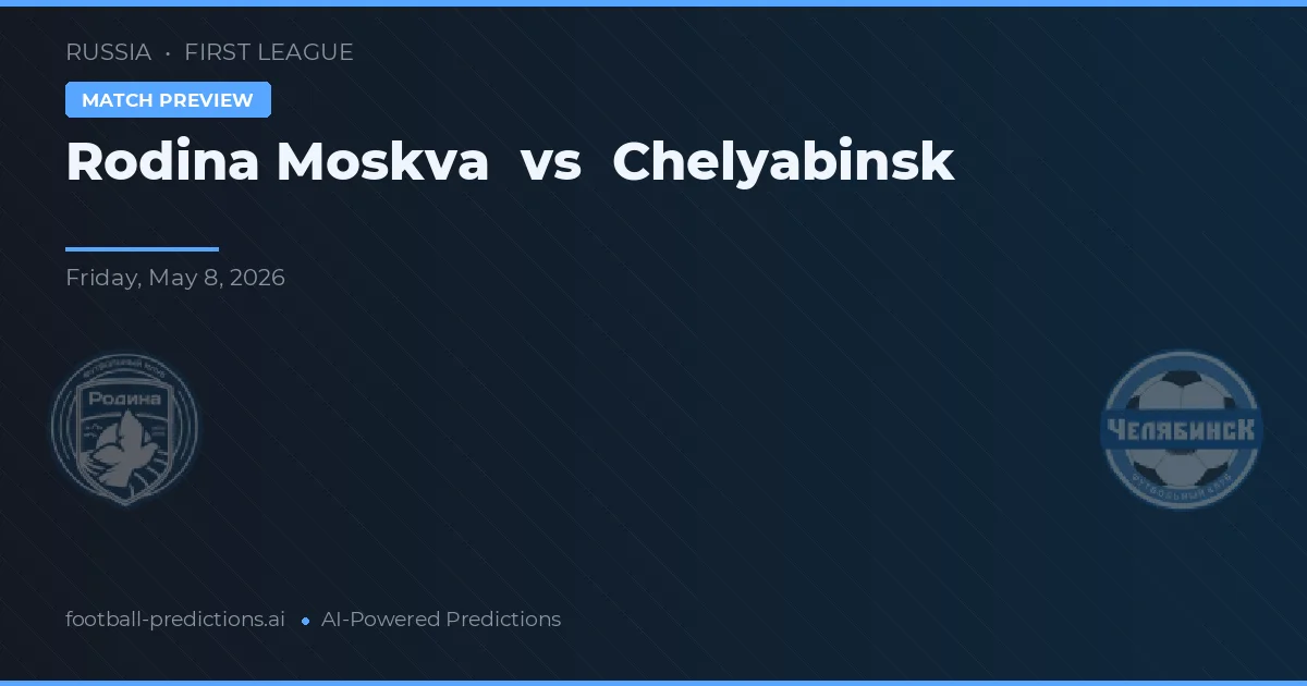 Rodina Moskva vs Chelyabinsk — předpověď a náhled zápasu