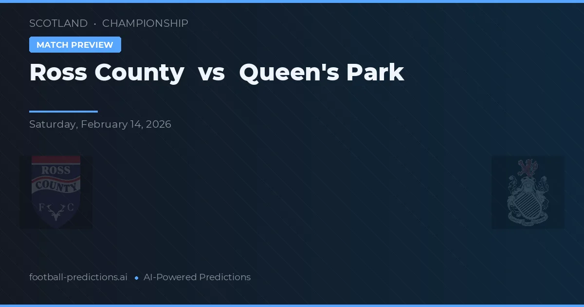 Ross County vs Queen's Park — předpověď a náhled zápasu