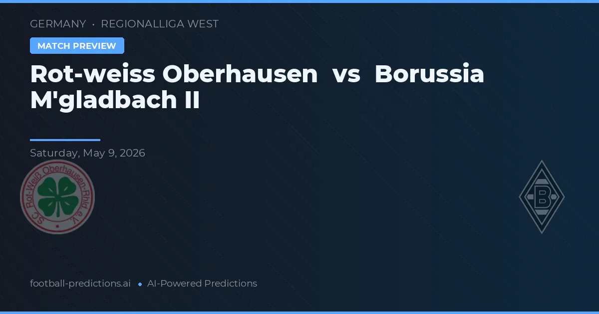 Rot-Weiss Oberhausen vs Borussia M'gladbach II — předpověď a náhled zápasu