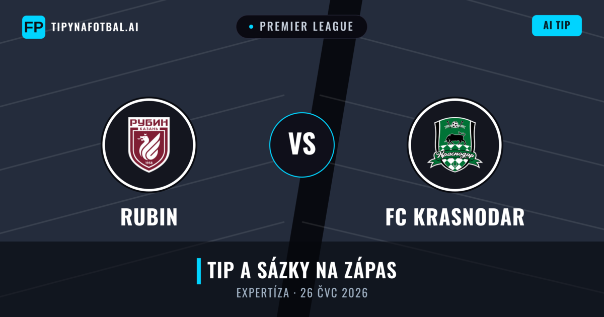 Rubin vs FC Krasnodar — předpověď a náhled zápasu