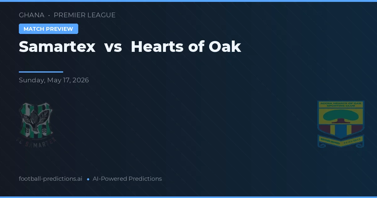 Samartex vs Hearts of Oak — předpověď a náhled zápasu