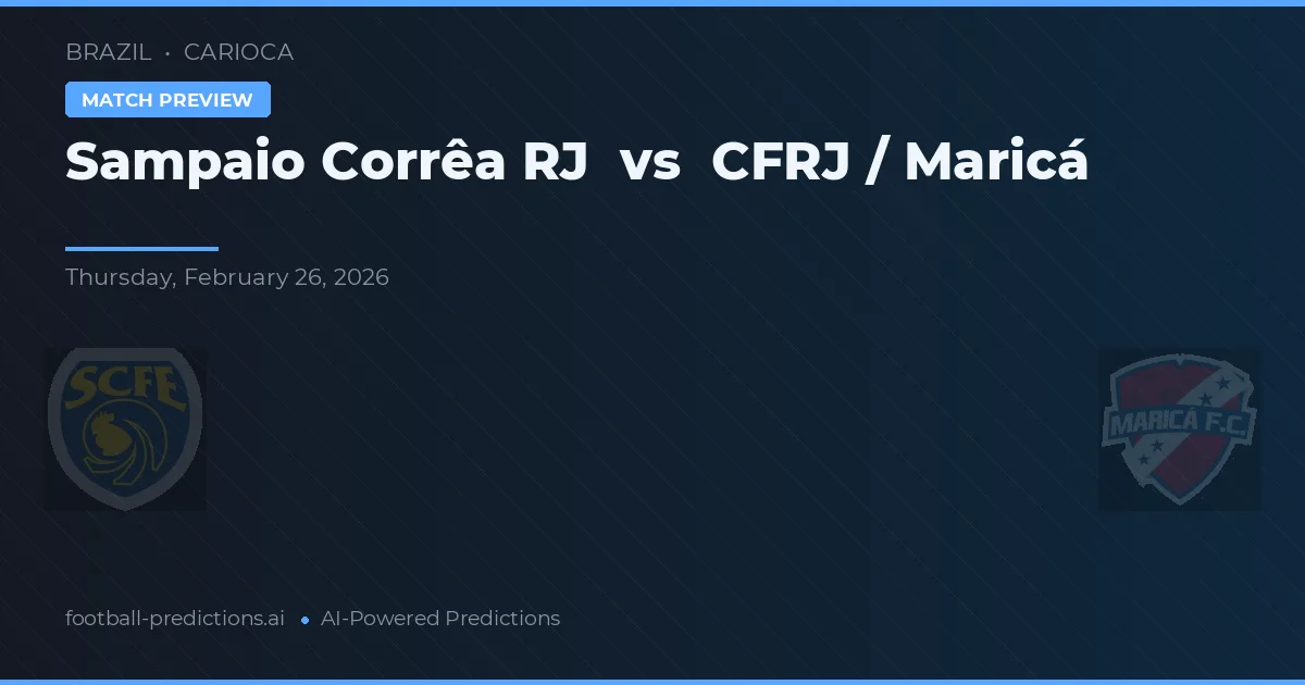 Sampaio Corrêa RJ vs CFRJ / Maricá — předpověď a náhled zápasu