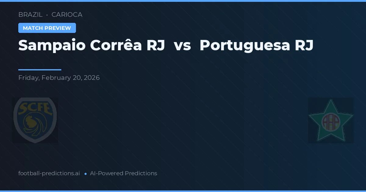 Sampaio Corrêa RJ vs Portuguesa RJ — předpověď a náhled zápasu