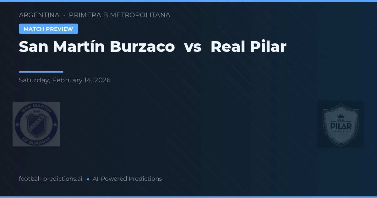 San Martín Burzaco vs Real Pilar — předpověď a náhled zápasu