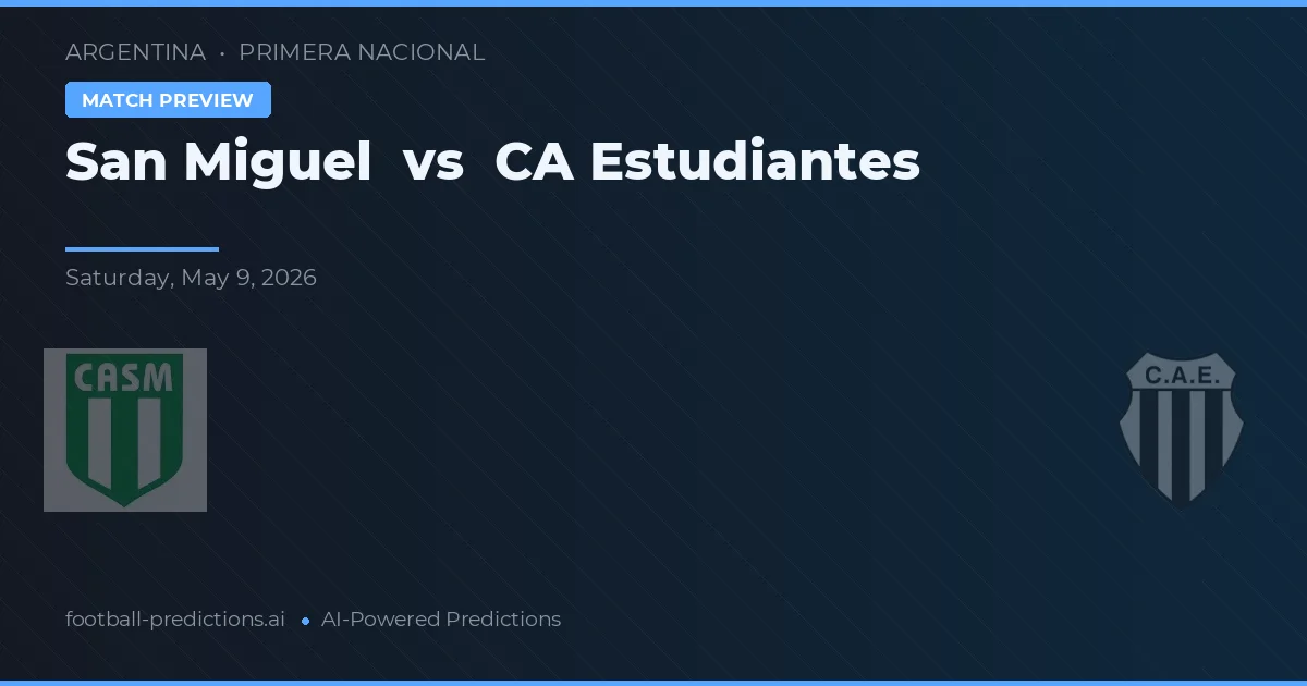 San Miguel vs Estudiantes de La Plata — předpověď a náhled zápasu
