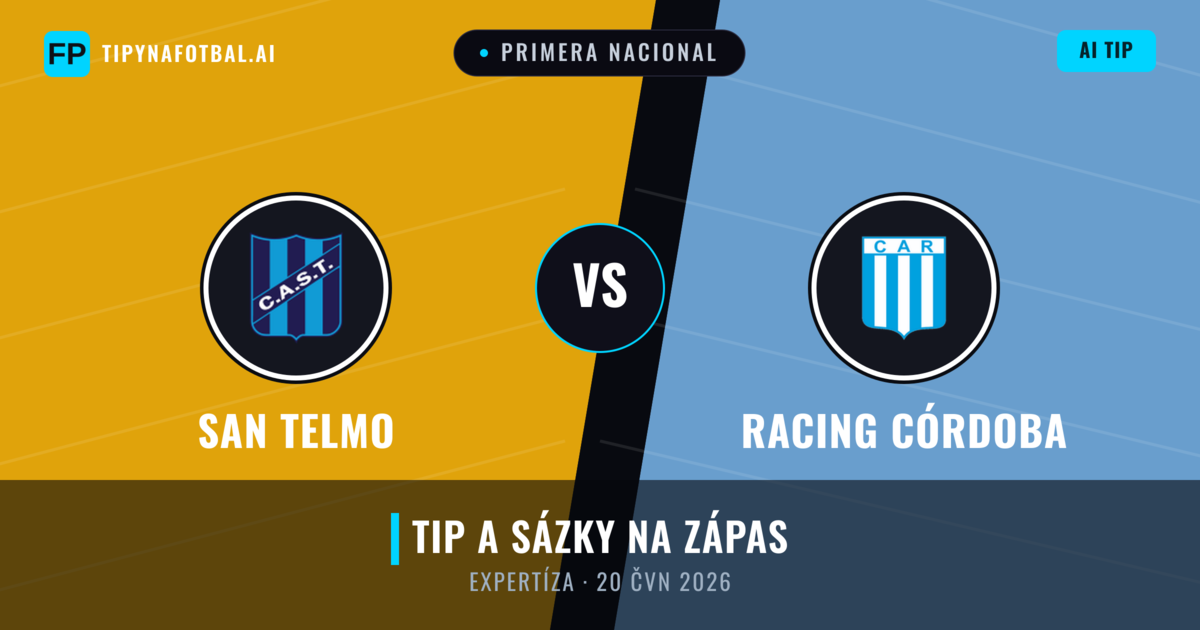 San Telmo vs Racing Córdoba — předpověď a náhled zápasu