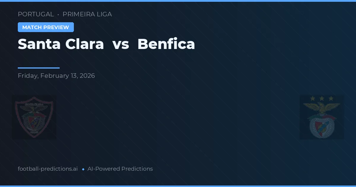 Santa Clara vs Benfica — předpověď a náhled zápasu