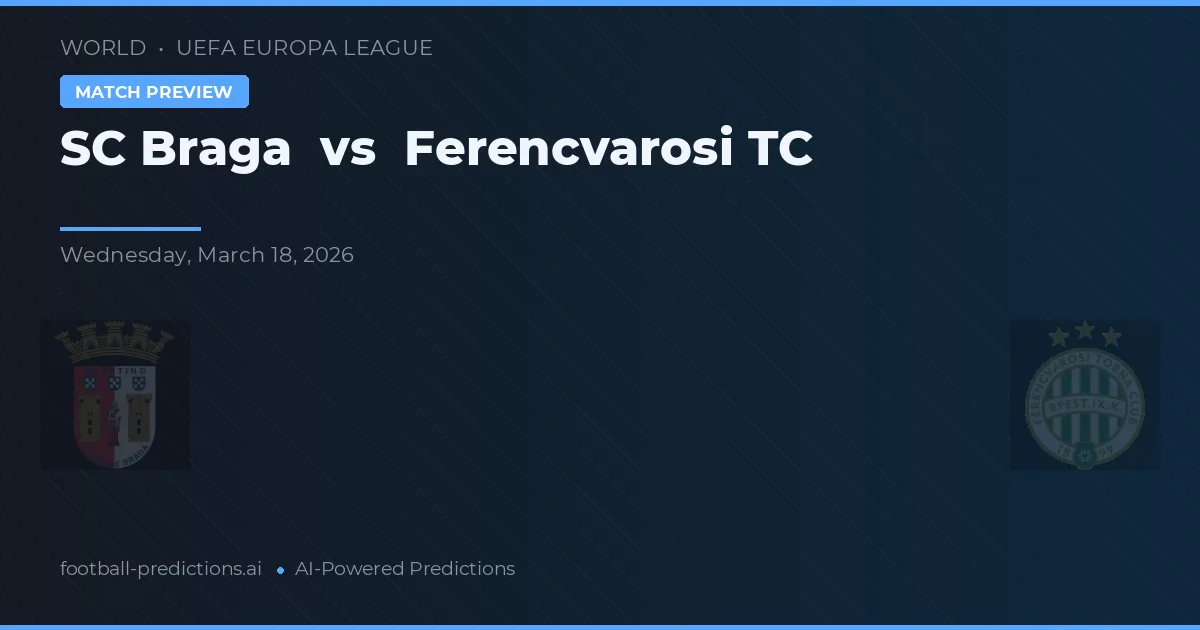 SC Braga vs Ferencváros TC — předpověď a náhled zápasu
