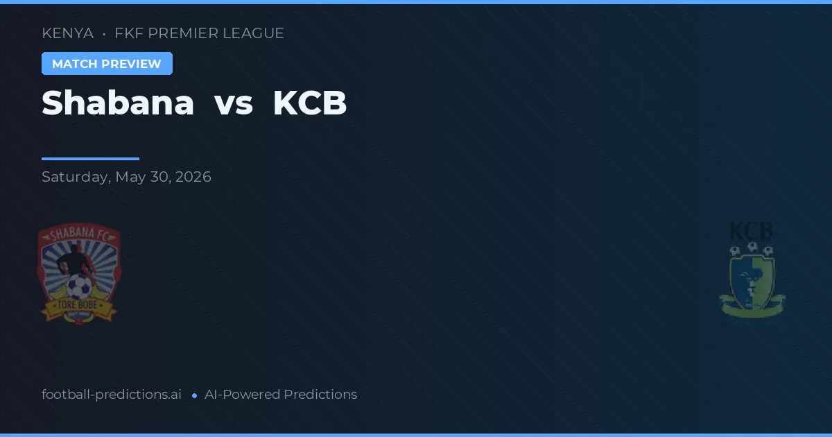 Shabana vs KCB — předpověď a náhled zápasu