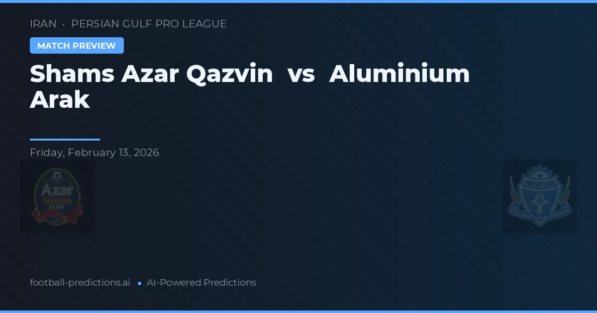 Shams Azar Qazvin vs Aluminium Arak — předpověď a náhled zápasu
