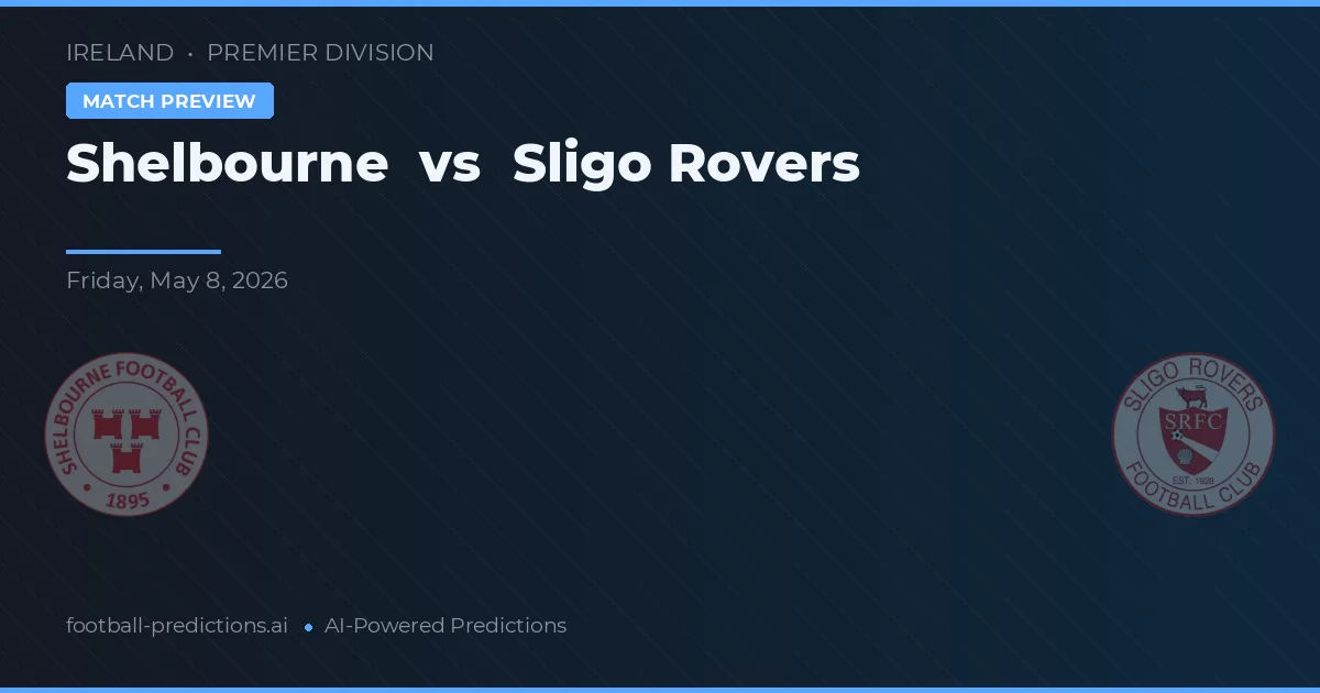 Shelbourne vs Sligo Rovers — předpověď a náhled zápasu