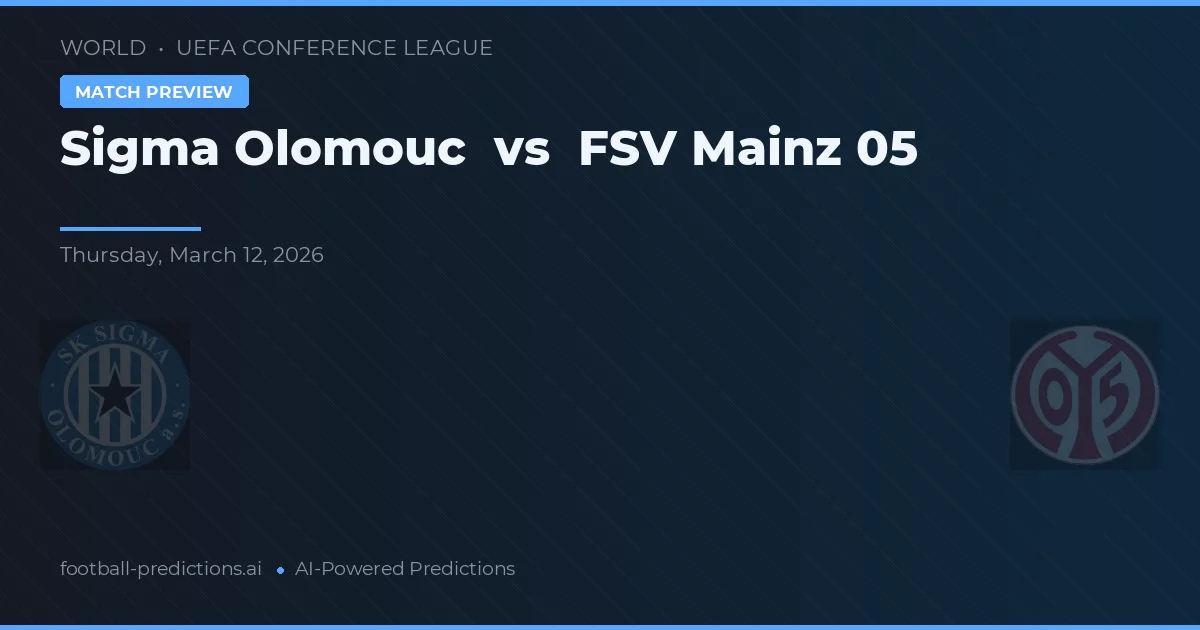 Sigma Olomouc vs FSV Mainz 05 — předpověď a náhled zápasu