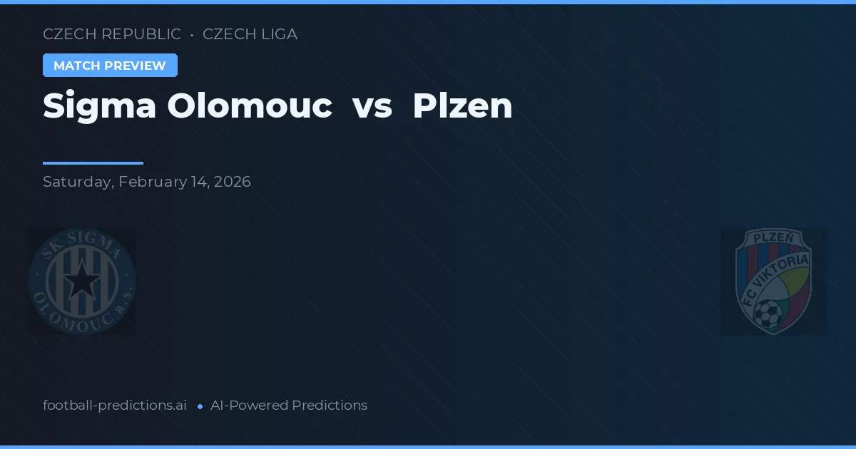 Sigma Olomouc vs Plzeň — předpověď a náhled zápasu