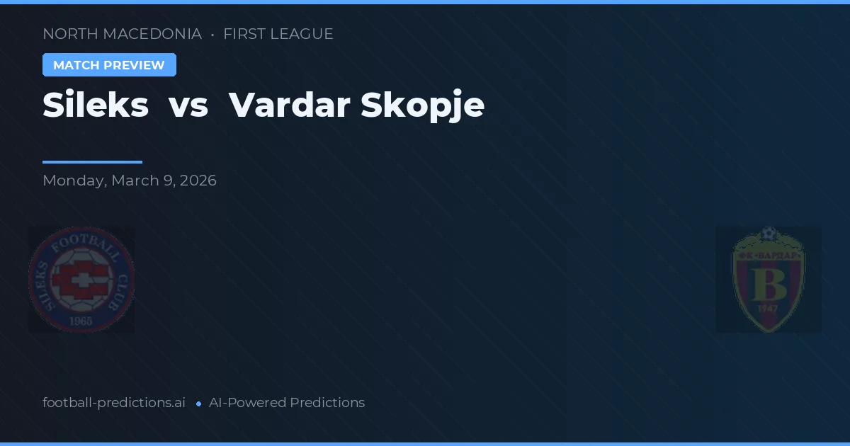 Sileks vs Vardar Skopje — předpověď a náhled zápasu