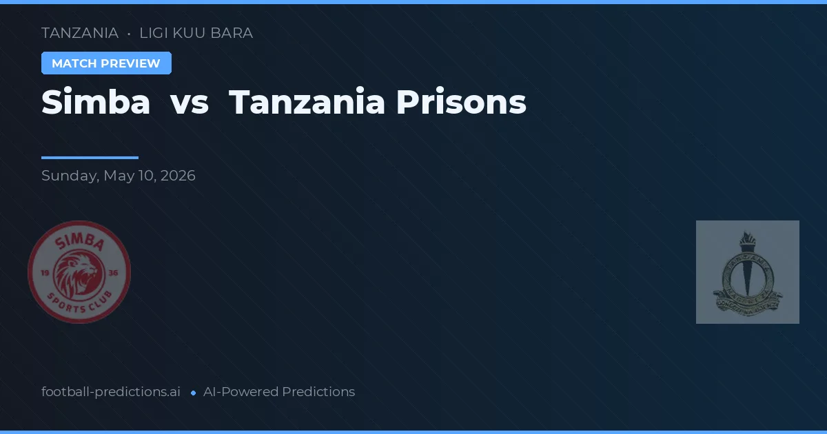 Simba vs Tanzanie Prisons — předpověď a náhled zápasu