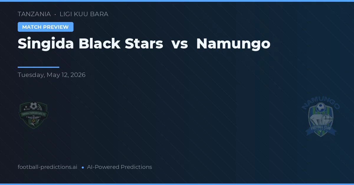 Singida Black Stars vs Namungo — předpověď a náhled zápasu