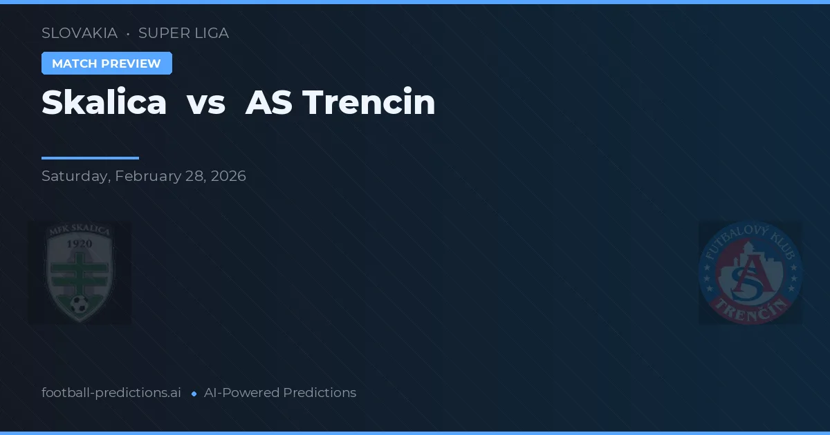 Skalica vs AS Trenčín — předpověď a náhled zápasu