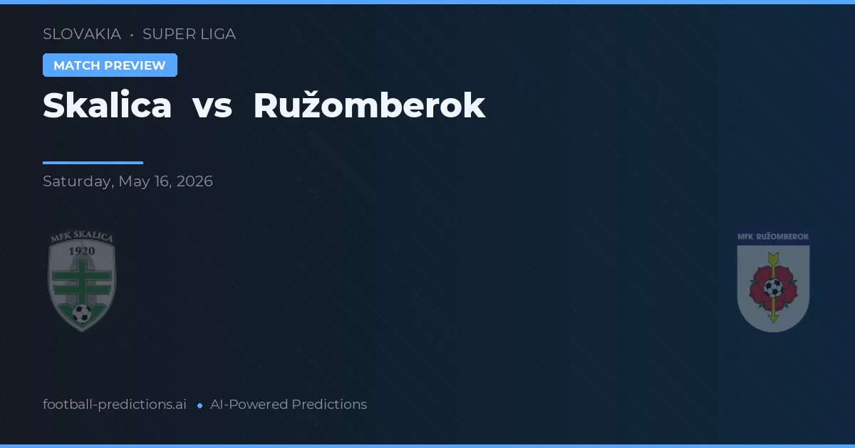 Skalica vs Ružomberok — předpověď a náhled zápasu