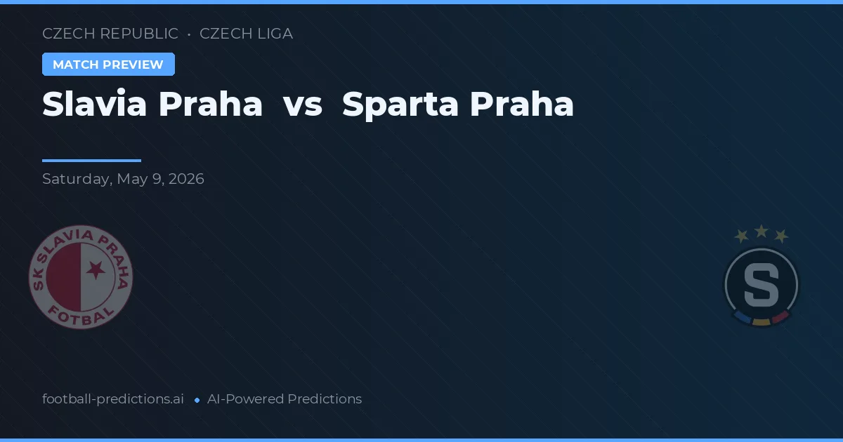Slavia Praha vs Sparta Praha — předpověď a náhled zápasu