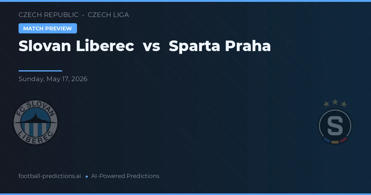 Slovan Liberec vs Sparta Praha — předpověď a náhled zápasu