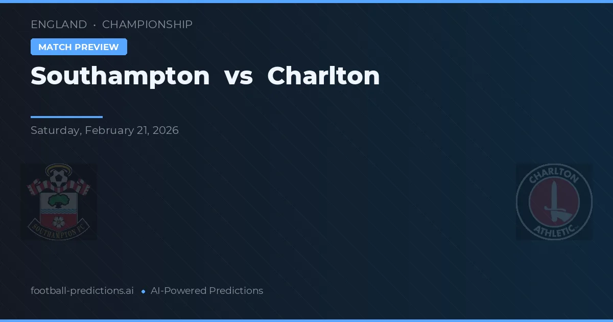 Southampton vs Charlton — předpověď a náhled zápasu