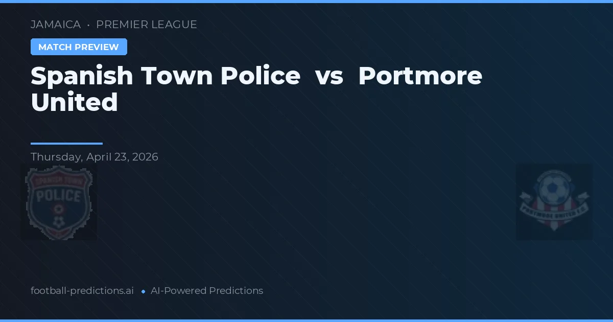 Policie města Španělsko vs Portmore United preview