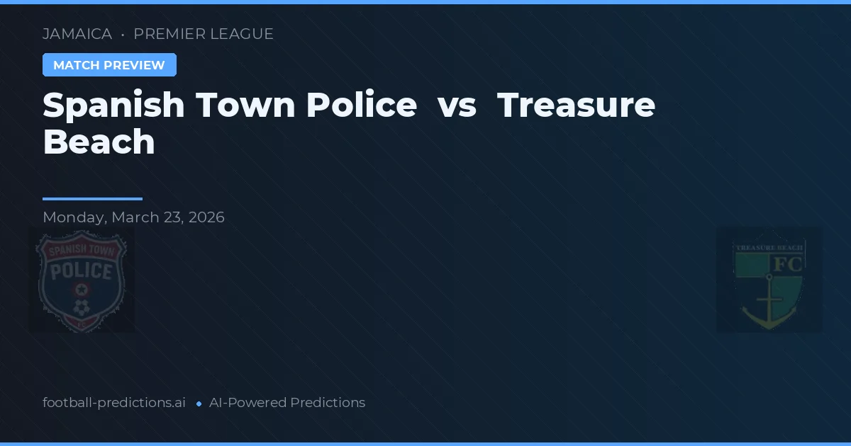 Policie města Španělsko vs Treasure Beach — předpověď a náhled zápasu