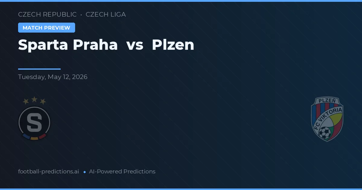 Sparta Praha vs Plzeň — předpověď a náhled zápasu