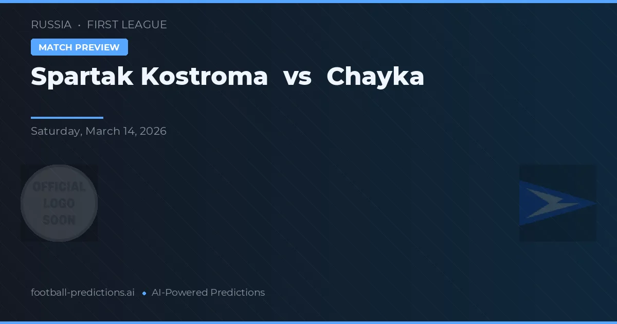 Spartak Kostroma vs Čajka — předpověď a náhled zápasu