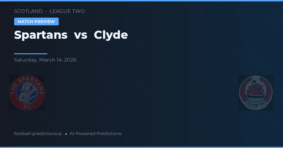 Spartans vs Clyde — předpověď a náhled zápasu