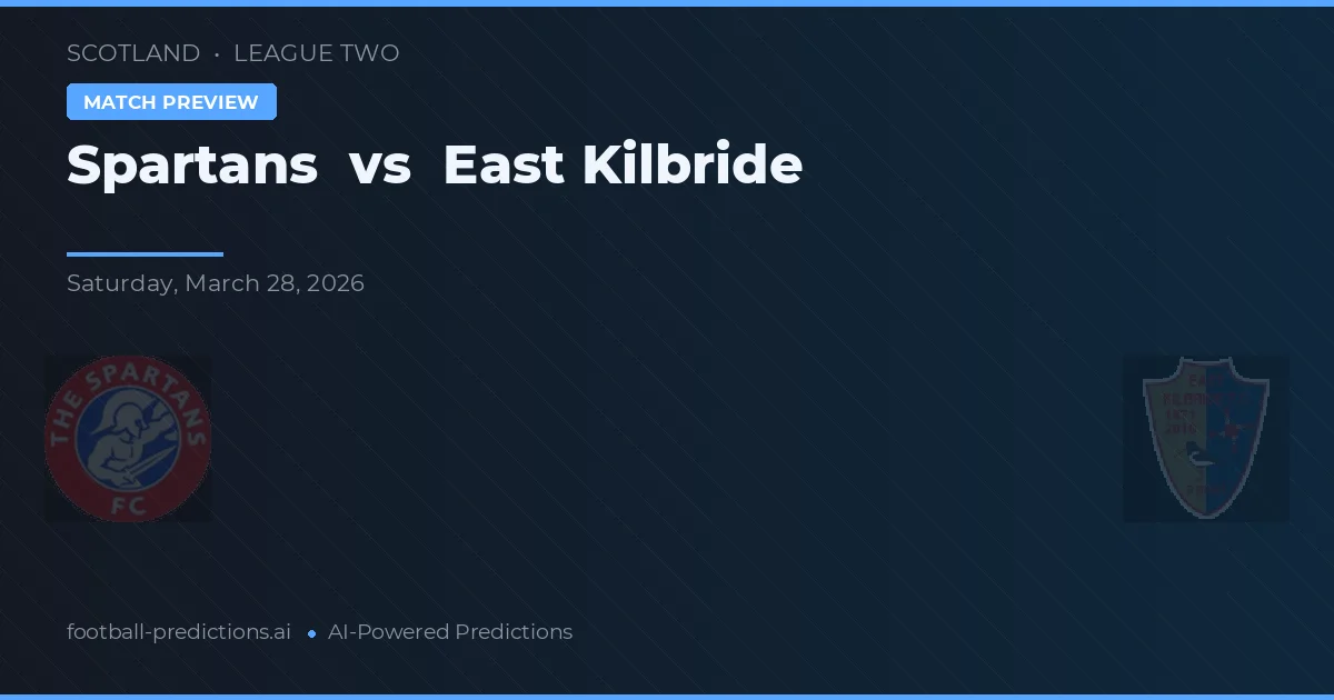 Spartans vs East Kilbride — předpověď a náhled zápasu