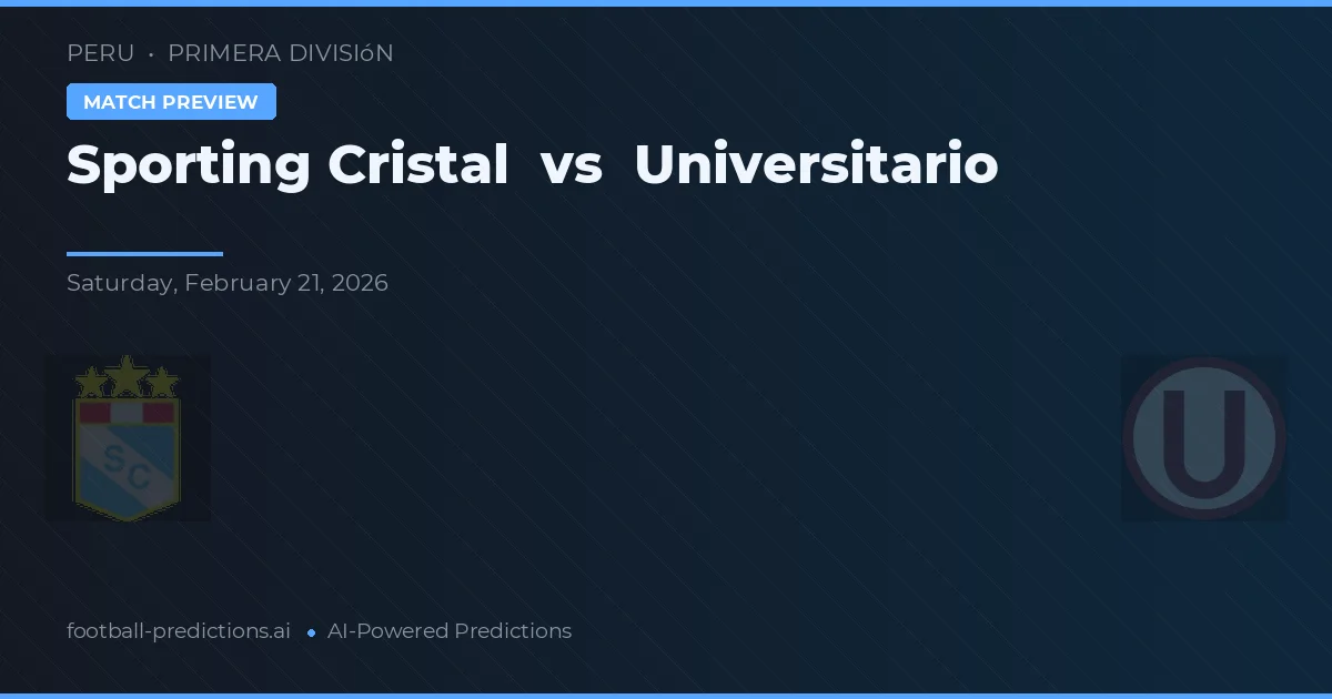 Sporting Cristal vs Universitario — předpověď a náhled zápasu