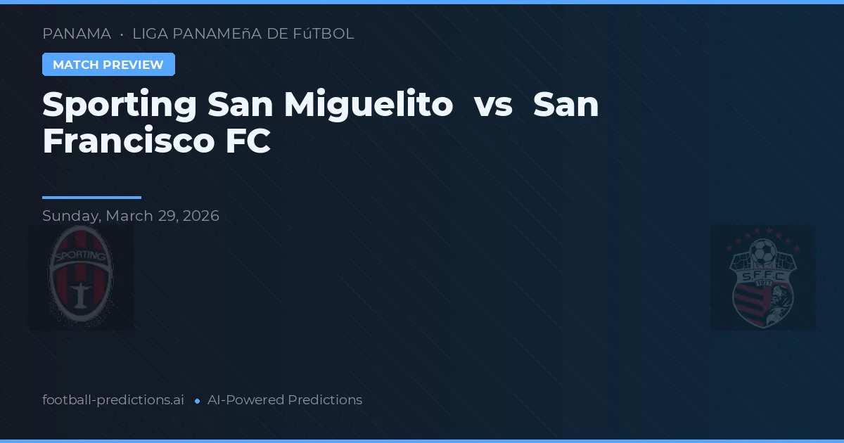 Sporting San Miguelito vs San Francisco FC — předpověď a náhled zápasu