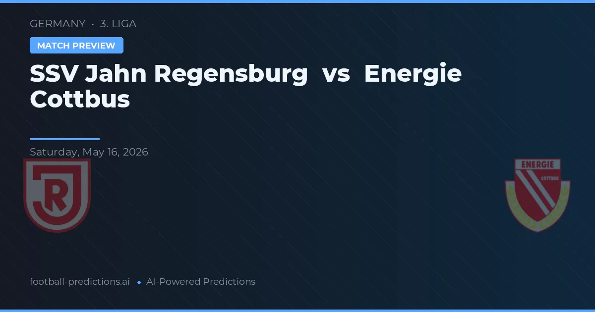 Jahn Regensburg vs Energie Cottbus — předpověď a náhled zápasu