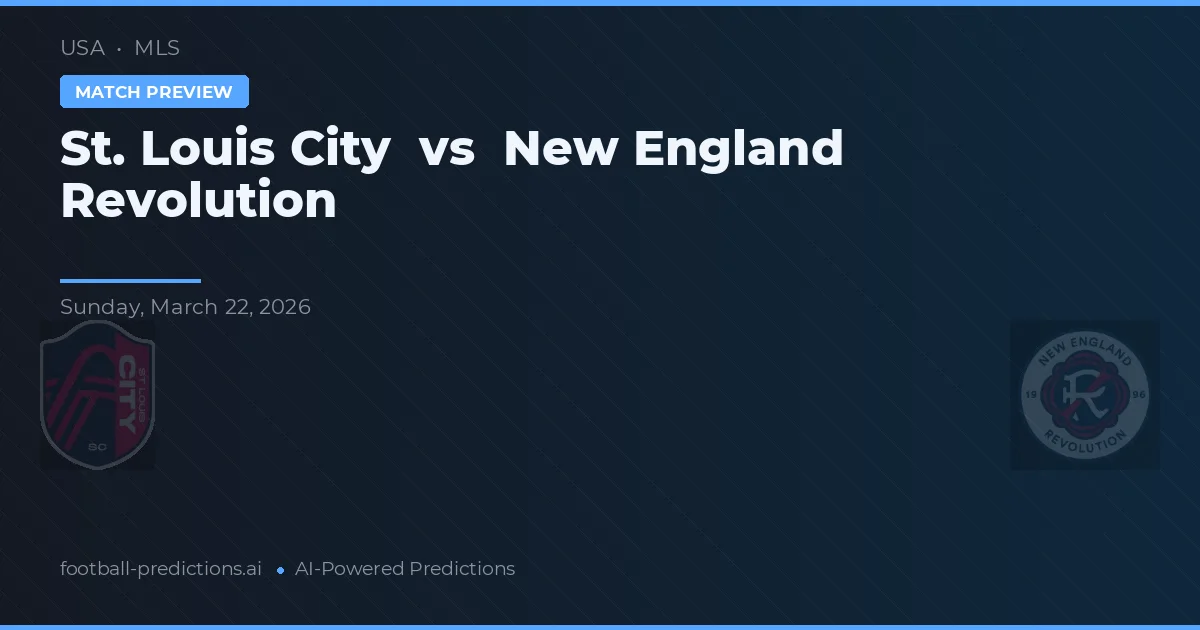 St. Louis City vs New England Revolution — předpověď a náhled zápasu