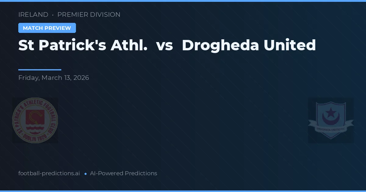 St Patrick's Athl. vs Drogheda United — předpověď a náhled zápasu