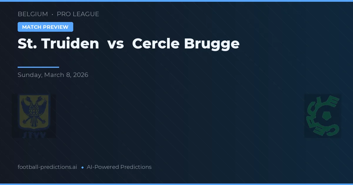 St. Truiden vs Cercle Brugge — předpověď a náhled zápasu
