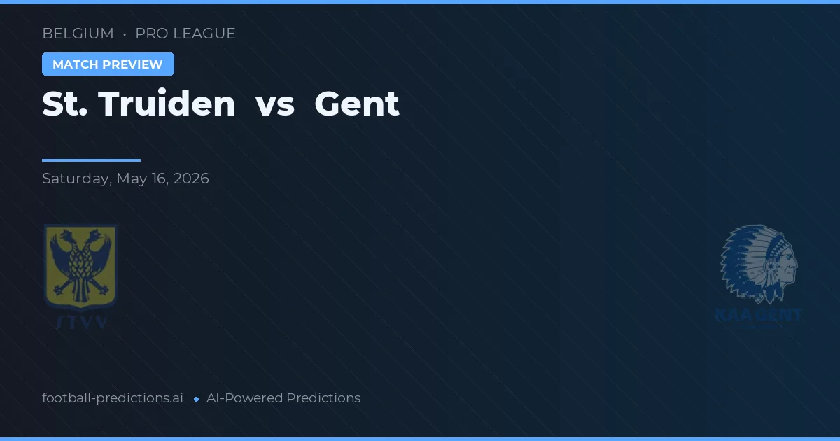 St. Truiden vs Gent — předpověď a náhled zápasu