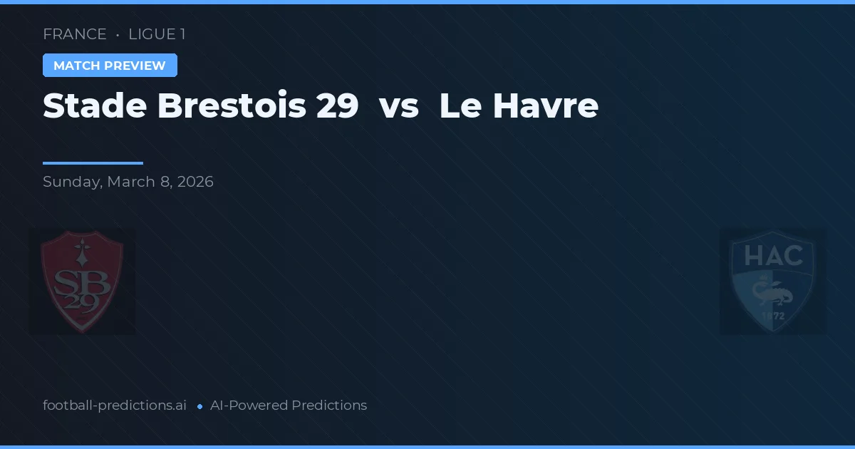 Stade Brestois 29 vs Le Havre — předpověď a náhled zápasu