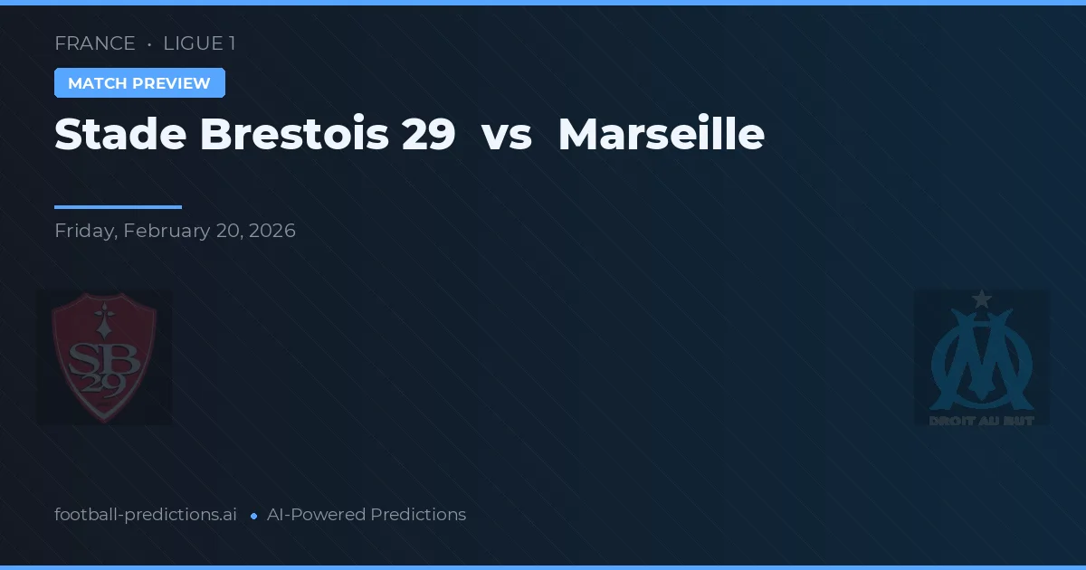 Stade Brestois 29 vs Marseille — předpověď a náhled zápasu