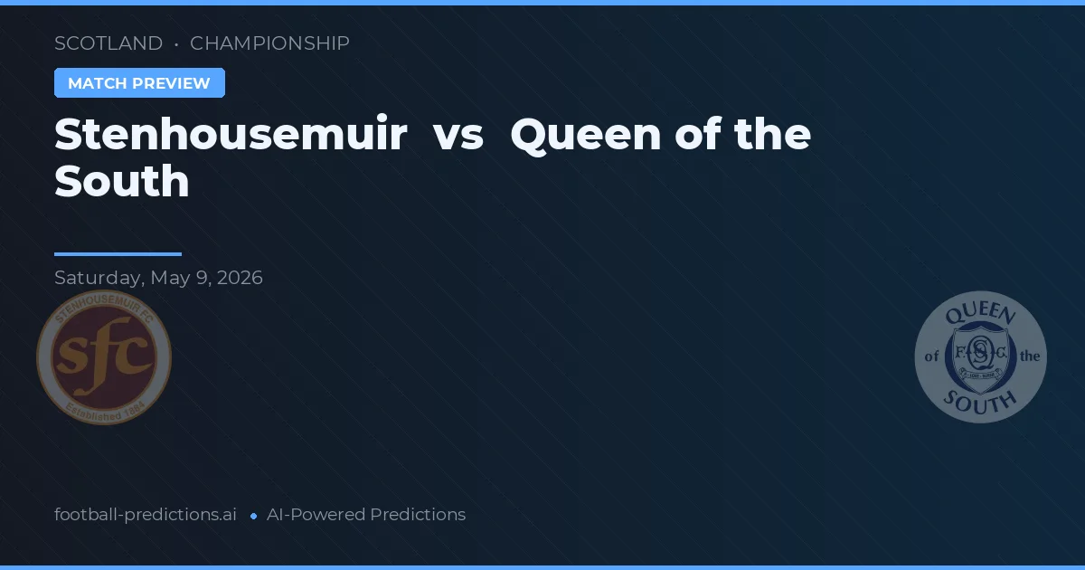 Stenhousemuir vs Queen of the South — předpověď a náhled zápasu