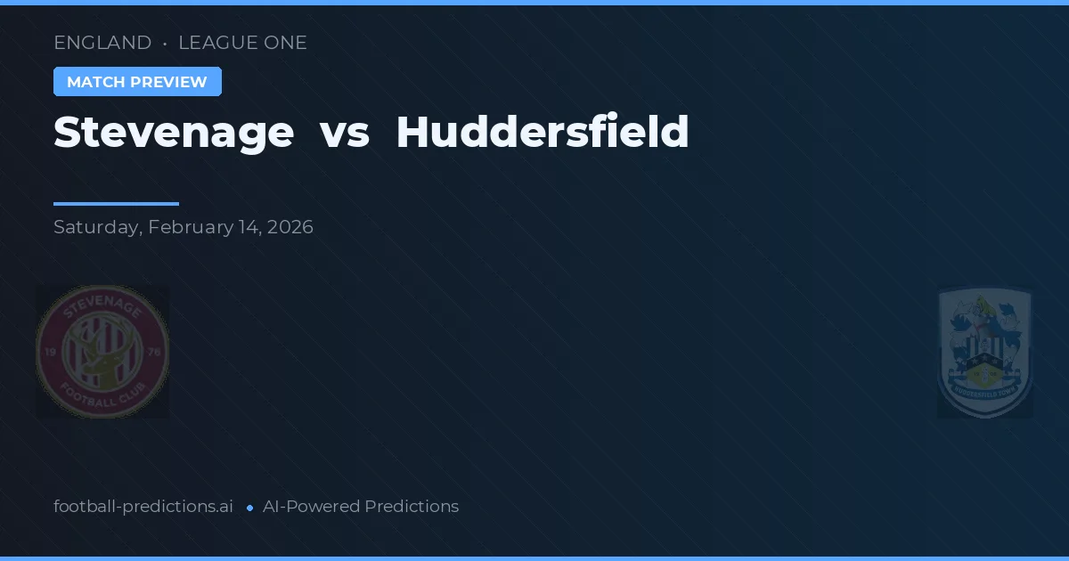 Stevenage vs Huddersfield — předpověď a náhled zápasu