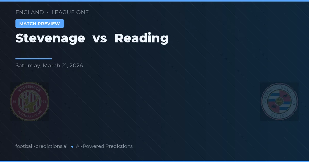 Stevenage vs Reading — předpověď a náhled zápasu
