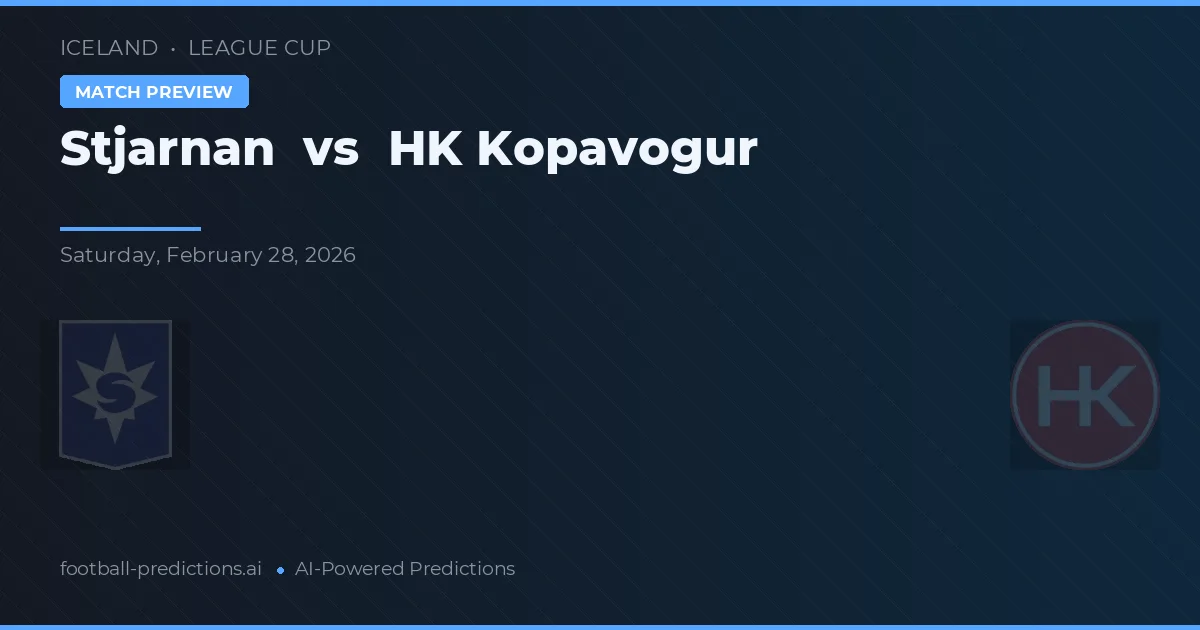 Stjarnan vs HK Kópavogur — předpověď a náhled zápasu